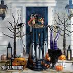 1pc halloween witch wizard robe hooded cape vintage style polyester halloween costume for cosplay stage performances themed parties hand wash only halloween costume themed party wear mystical atmosphere durable fabric