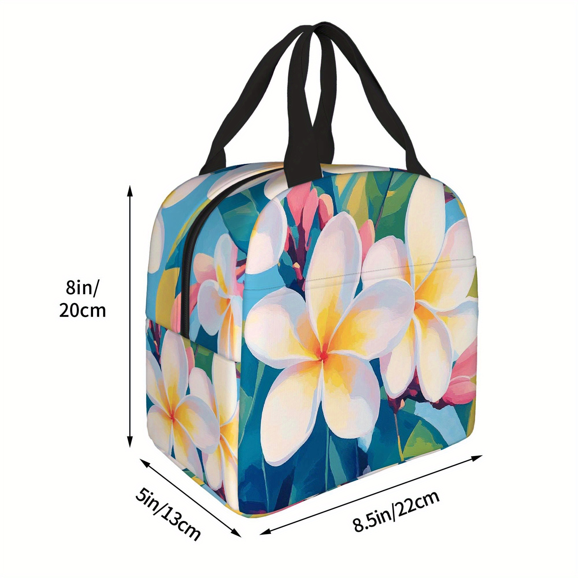 TEMU 1pc, Colorful Tropical Against Sky Printed Thermal Bag, Insulated Bag, Not For Food Contact, Suitable For Home, Restaurant, Office, Unisex