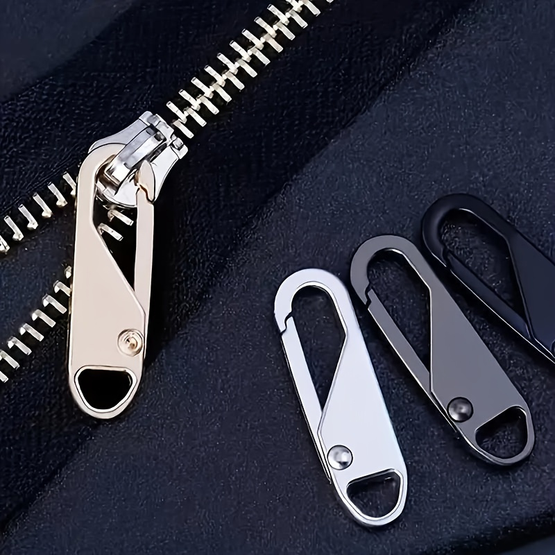 4 pcszipper pulls removable metal sliders for luggage and clothing accessories multi   random