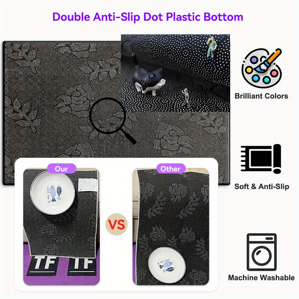 1pc Light Pink Floral Print Mat, Suitable for Kitchen Floor Mats, Hallway Mat, Bedroom Entrance Mat, Bathroom Mat, Bathroom Entrance Mat, Bedroom Mat, Living Room Mat, Indoor and Outdoor Entryway Mat, Front Door Mat, Study Room Mat, Study Entrance Mat, Lightweight, Non-Slip Bottom, Machine Washable, Thickened Velvet Floor Mat