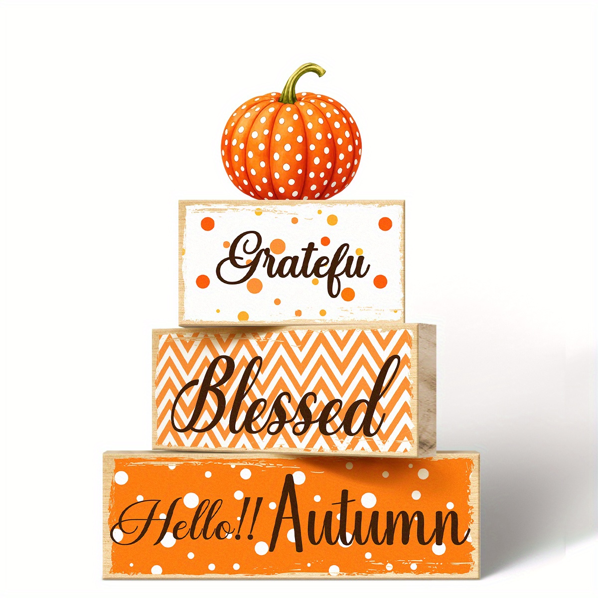 TEMU 1 Set Of Fall Thanksgiving Wood Long Decorative Plaques And Ornaments Fall, Pumpkin Fall Decorations Thanksgiving Gifts Thanksgiving Table Centerpieces Farmhouse Home Party Decorations