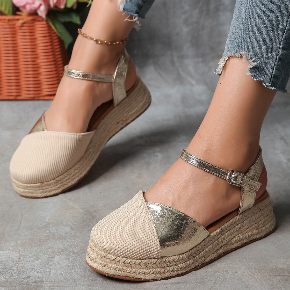 Riemchensandalen Sandaletten Blockabsatz Vorne Geschlossen Geschlossene  Sandalen Für Damen Temu Deutschland