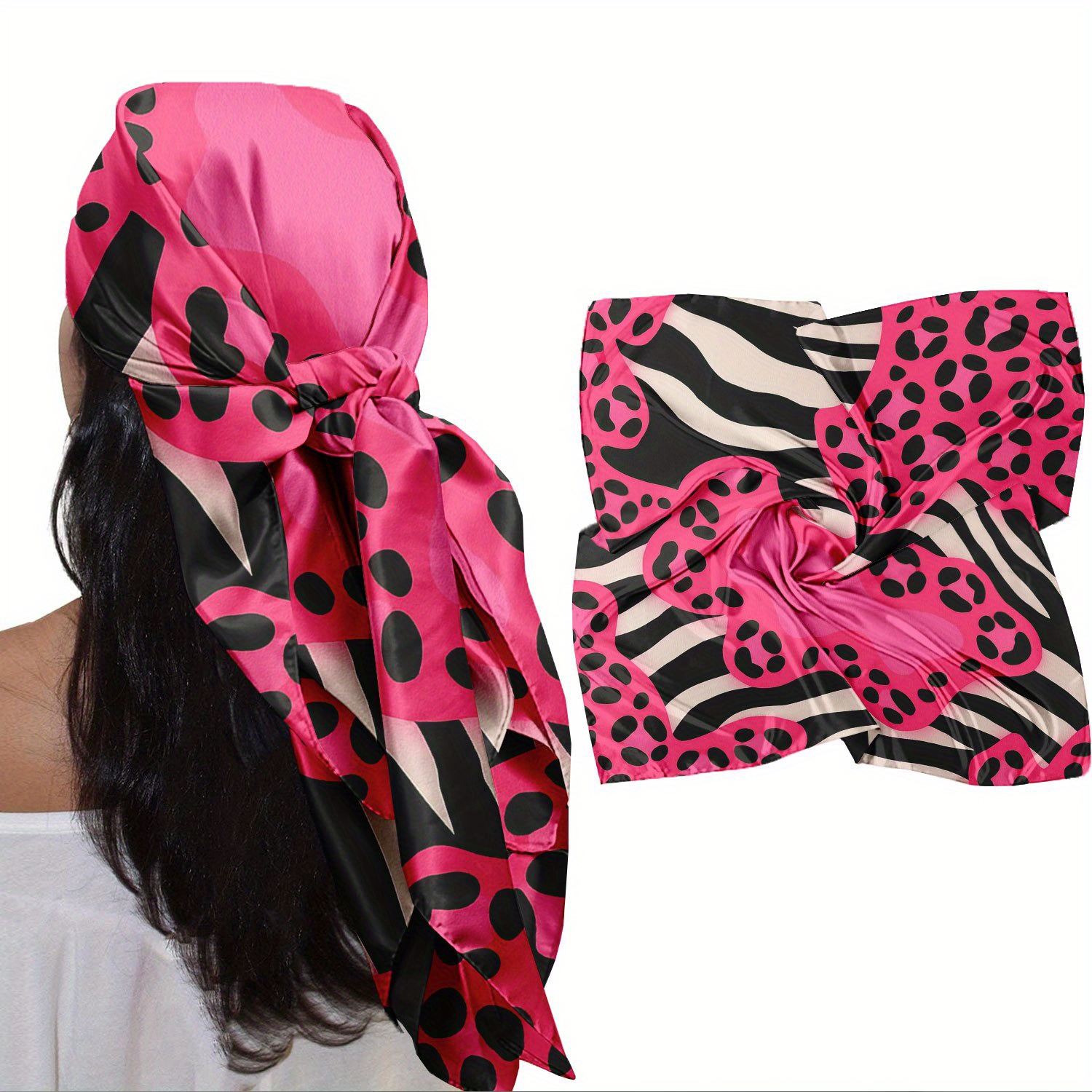 Women Purse Scarf Headband Pack 72 Printed Fabric Fashion Accessory Scarf Tying Tutorial: Creative Ways to Style Your Scarf | TikTok main image 2
