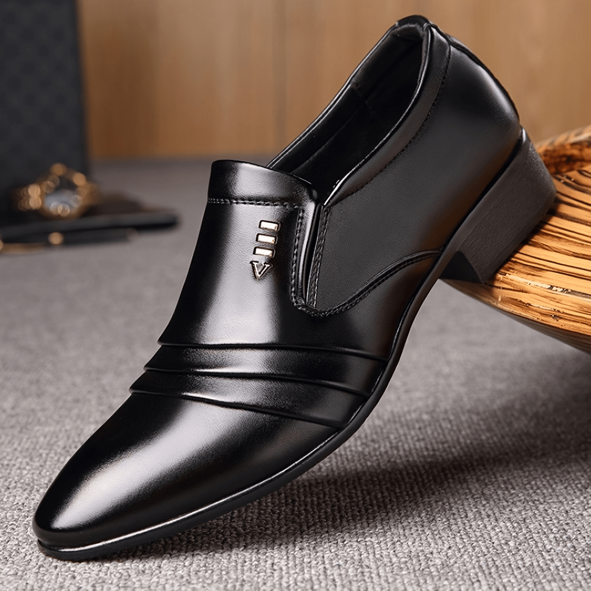 Heren Oxford Schoenen Heren Dress Schoenen Nieuwe Heren Zakelijke Formele Casual Schoenen Puntige Neus Enkel Comfortabele Heren Schoenen Heren Cadeau Casual Schoenen Heren Trouwschoenen Slijtvaste Heren Schoenen Heren Zwarte Schoenen Gemodificeerde Oxford Schoenen