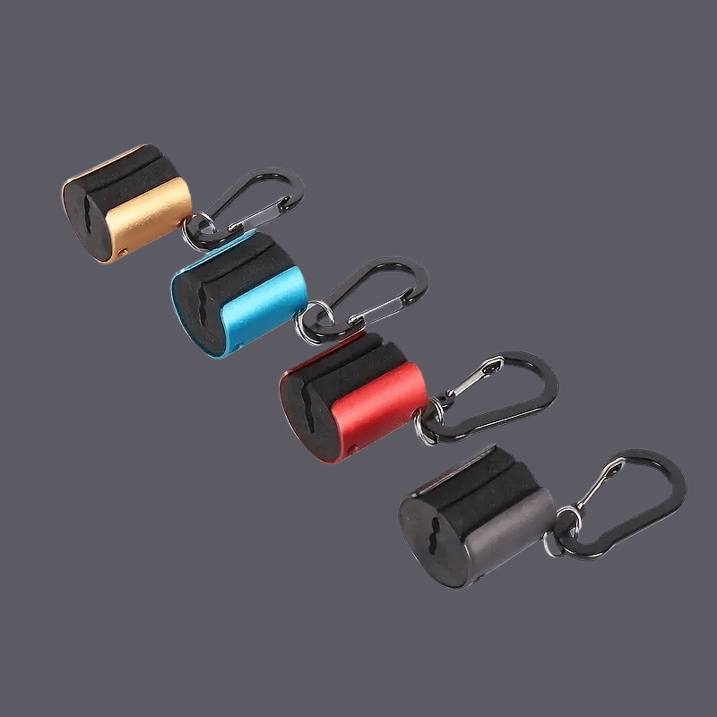 

Luoya, Porte-Canne à Pêche à à Double Trou en Métal d'Aluminium avec Boucle de Suspension pour Hameçon, Clip de Canne à Pêche Portable, Accessoires de Pêche