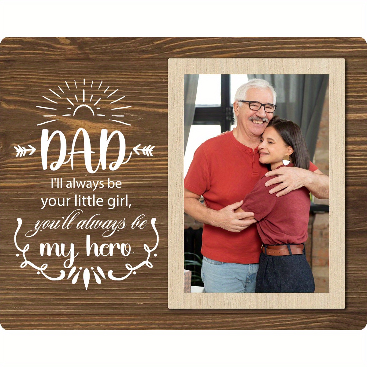 Photo Frame Valentines Gifts For Dad From Daughter Happy