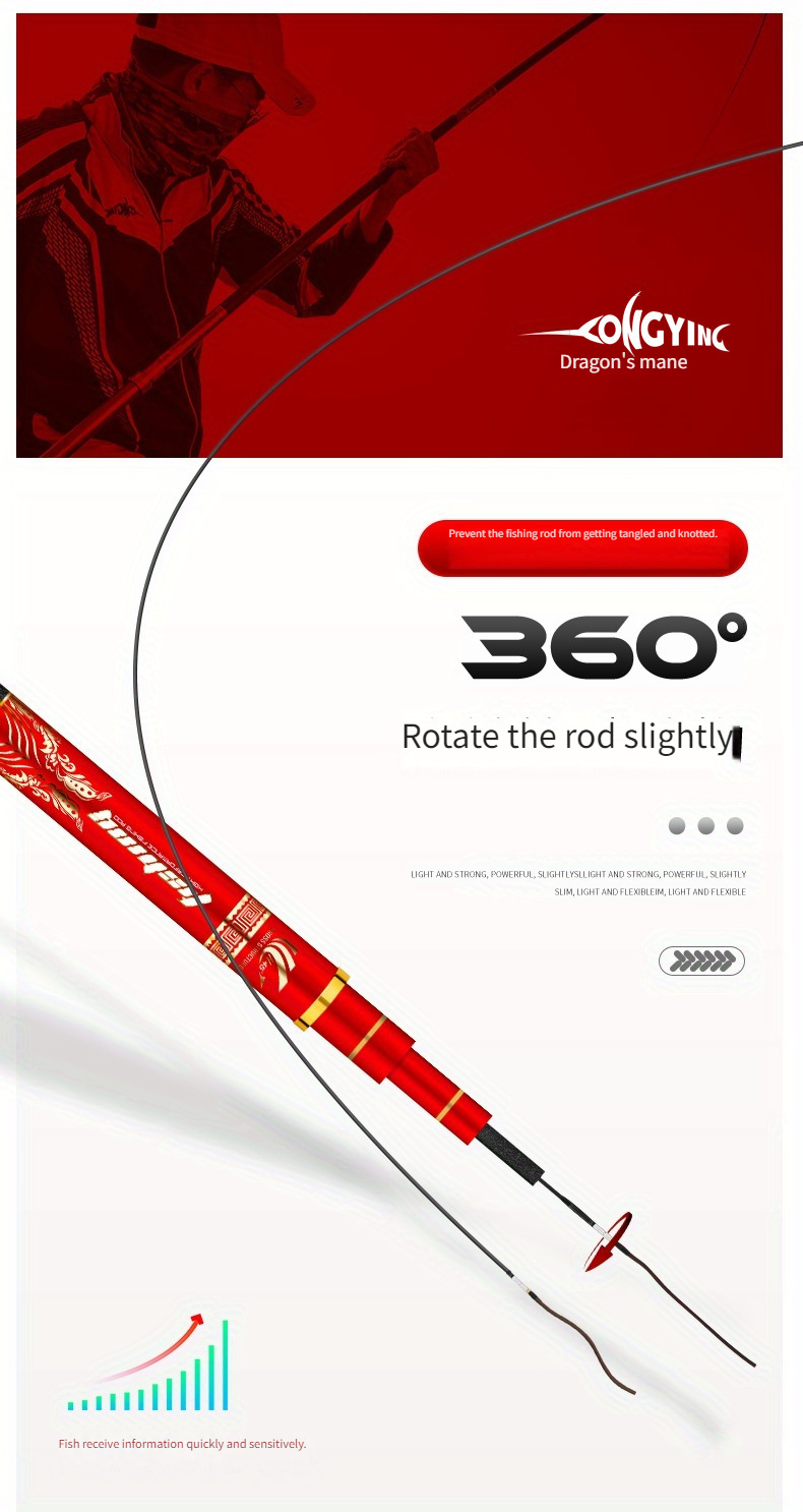 Weihai Chikui Fishing Rod, a Lightweight And Stiff Pole Suitable for Catching Crucian Carp And Big Fish in Black Pits.