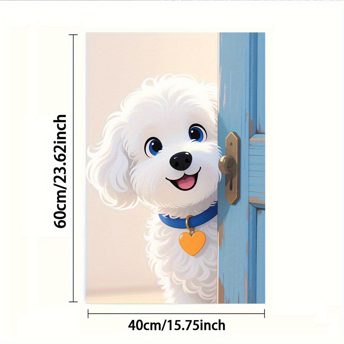 TEMU 1pc Or 2pcs, Towel, Single-sided Print, Rectangular 40 X 60cm, Cartoon Puppy 2d Pattern, Soft Comfortable Durable Odorless, Suitable For Sports