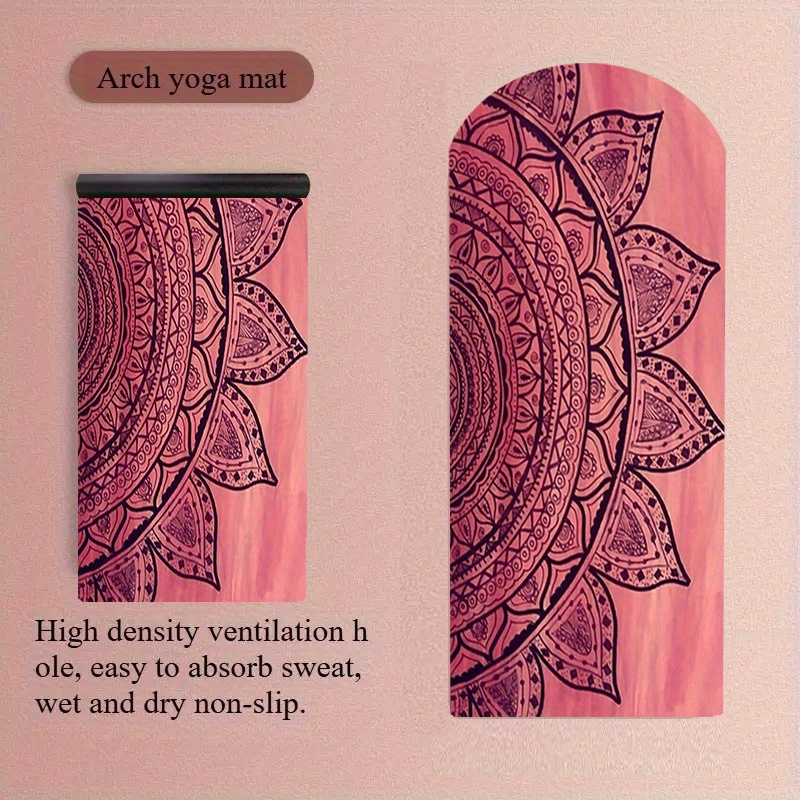 1pc Non-Slip Portable Fitness Training Mat with Colorful Geometric Exercise Mat Suitable for Yoga, Pilates, Gym Workouts