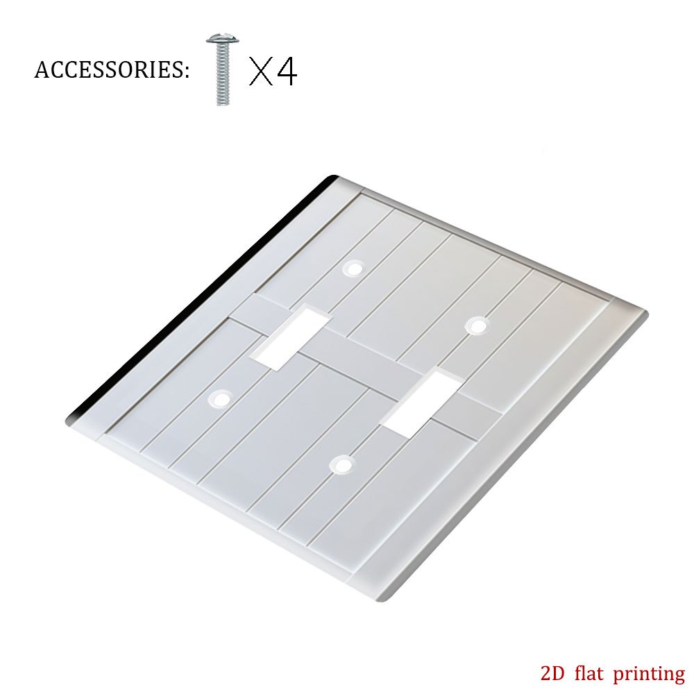 TEMU 1 plaque murale pour interrupteur, motif élégant, panneau imprimé, décoration pour chambre, cuisine et salon, installation facile, durable et