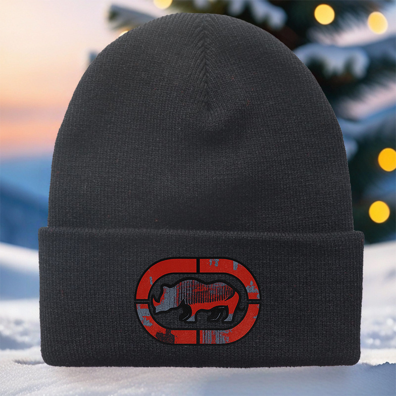 TEMU 1pc, "" Print Hat, Couple's Warm Hat, Suitable For Autumn And Winter , Casual Holiday Gift, Daily Accessory, Unisex, Fashionable And Trendy.