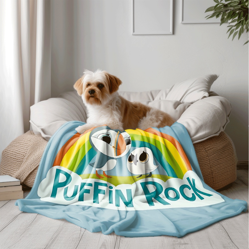 TEMU 1pc Soft And Cozy Flannel Blanket, Ideal For Napping, As A Bedspread, Featuring Rock Design, Travel, Camping, Or As A Towel Blanket. Great For