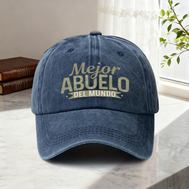 TEMU 1 pieza, Gorra de béisbol ajustable con el mensaje " del mundo", Gorra estampada para mujer, Sombrero para para hombre "", Regalo ideal para