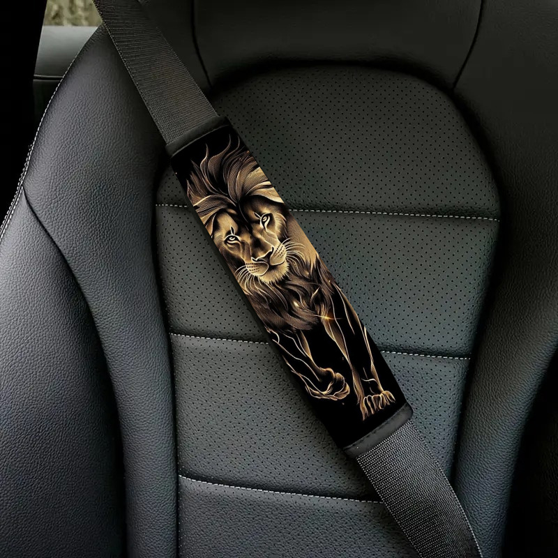 E-shop Scheiben für Sicherheitsgurte mit Design. Diese weichen Polyester-Stützen sind bequeme Fahrhilfen für lange Reisen und passen zu allen