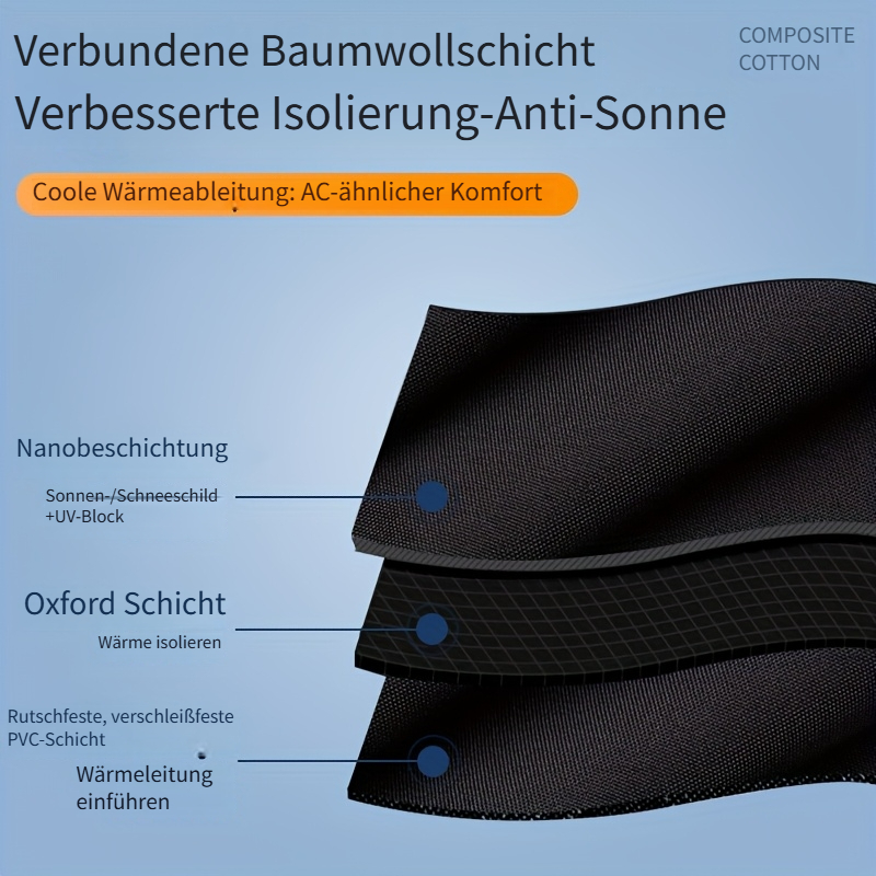 ldq hochleistungs magnetische auto frost- & schneeschutzabdeckung mit reflektierenden streifen - passend für suvs, mittelgroße autos, geländewagen, mpvs - einfache installation windschutzscheiben schutz, fahrzeugschutz, elegantes design, strapazierfähiges material 7