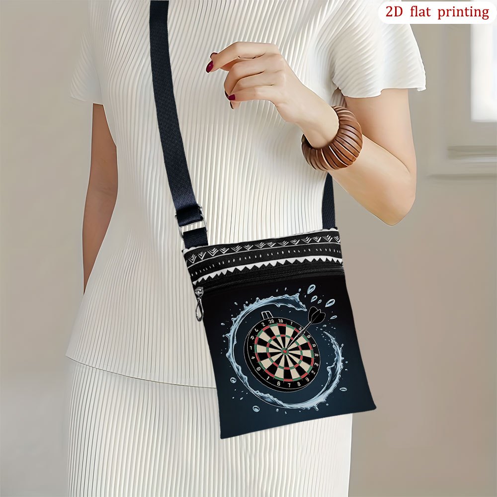 TEMU 1pc [Impression Plate 2D] Sac Bandoulière Cible à Eau pour Usage , Couleurs Assorties, Petit Sac d'Épaule Robuste et Portable, pour les Fêtes