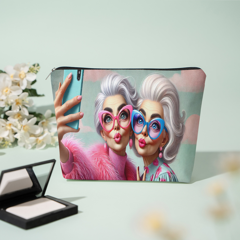E-shop Eine stylische Handtasche, für Selfies, leicht mit Reißverschluss, entwickelt für Kosmetik, geeignet für Reisen und den täglichen Gebrauch als