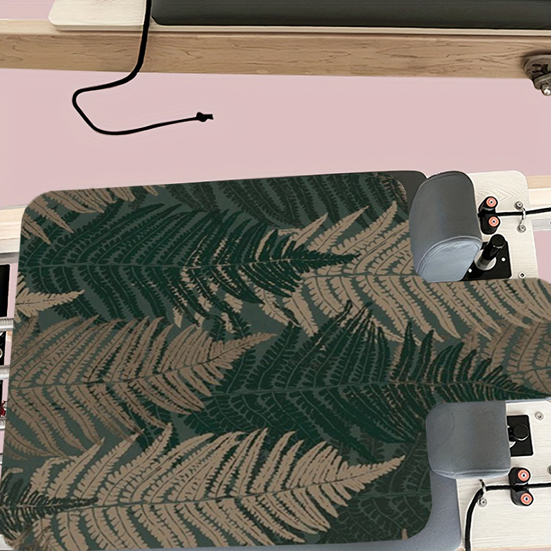 TEMU Esterilla de pilates y yoga estampada, esterilla de pilates modificada con diseño antideslizante y absorbente del , tapete protector