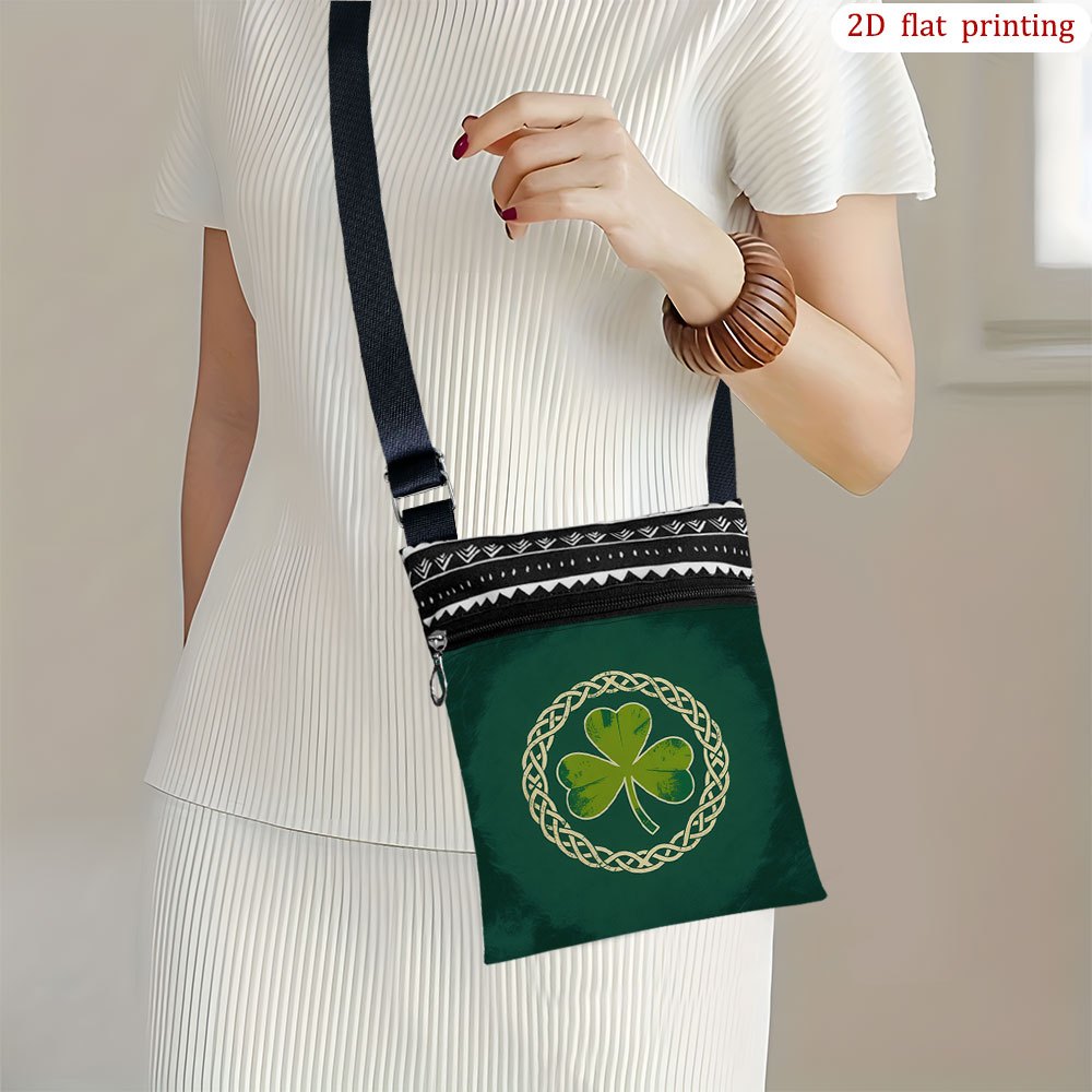 TEMU 1pc [2d Flat Printing] A Boat Crossbody Bag Daily Use, Mixed Colors Durable Fabric Small Shoulder Bag Gift For Small Business Presents Suitable