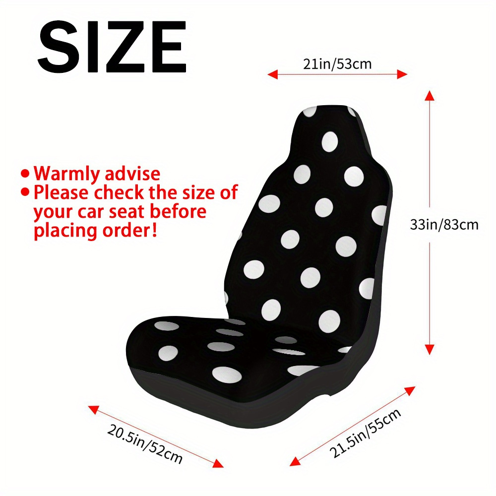 TEMU Ensemble de 2 protections de siège auto à noirs et éclatants, lavables en machine, adaptées aux intérieurs de voiture, utilisables en toutes ,