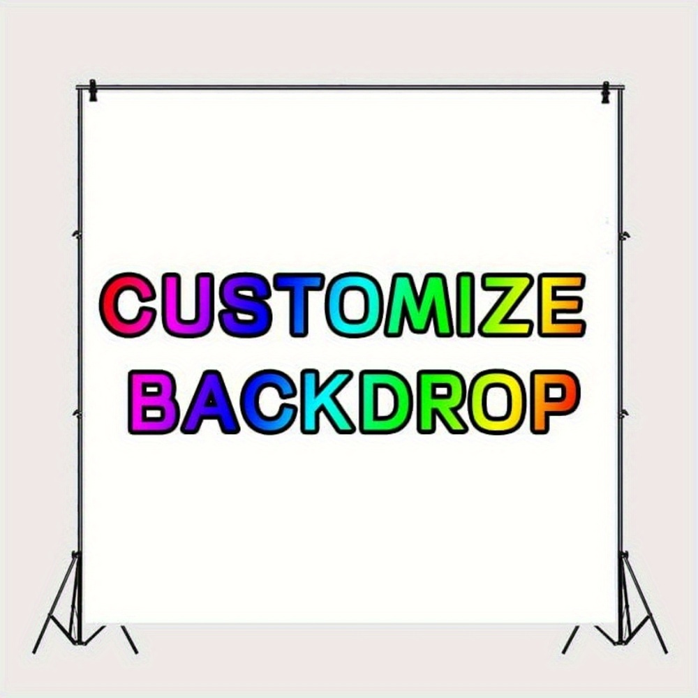 Personalized Backdrop Featuring Your Own Image or Text