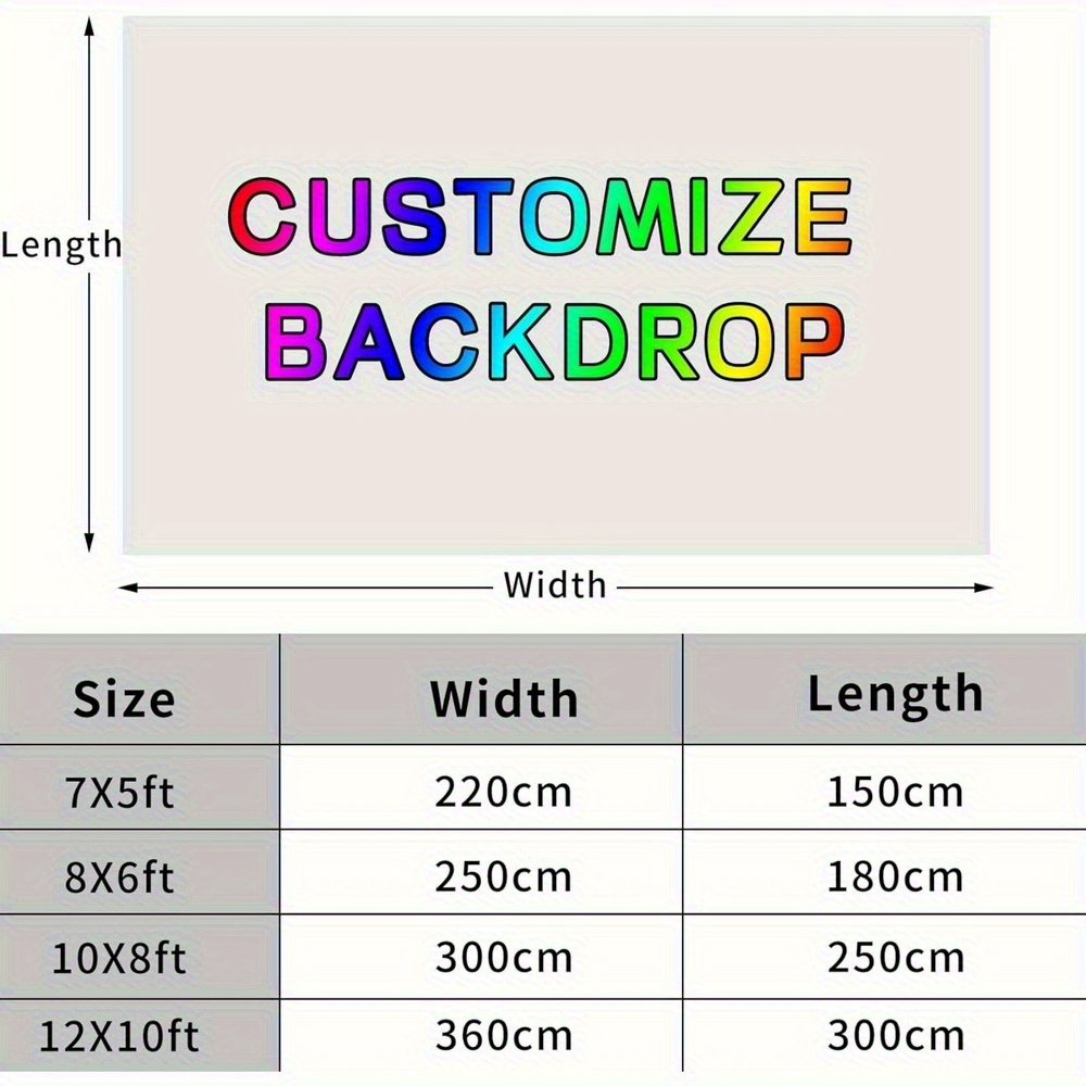 Personalized Backdrop Featuring Your Own Image, Text, Or Logo