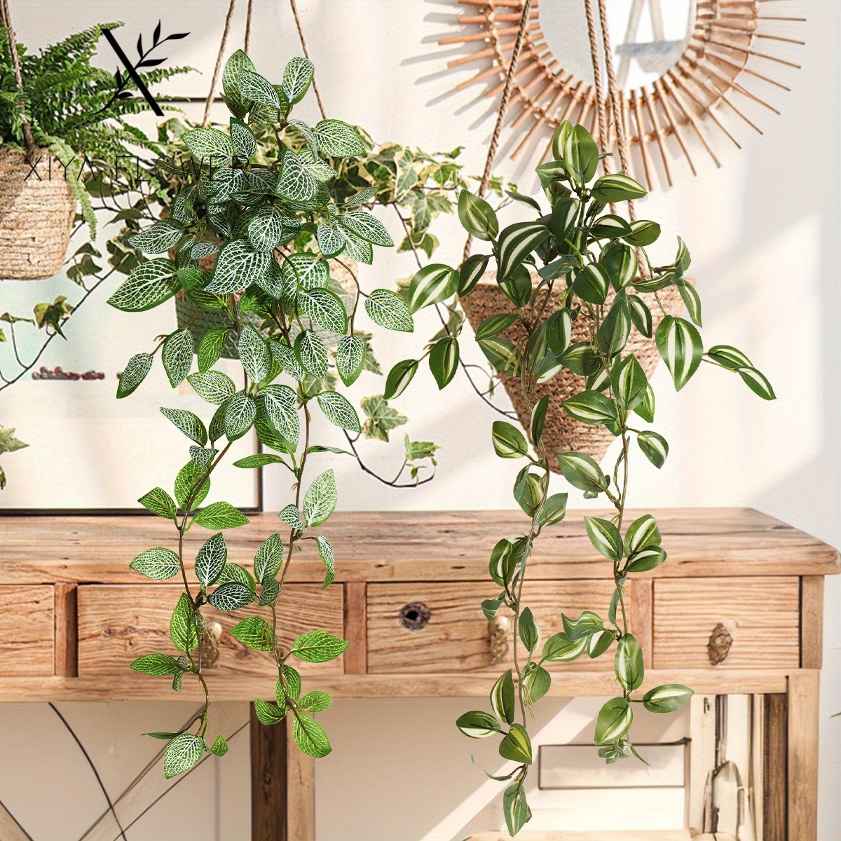 2 stck/satz knstliche weie pothos hngegras - Temu Germany