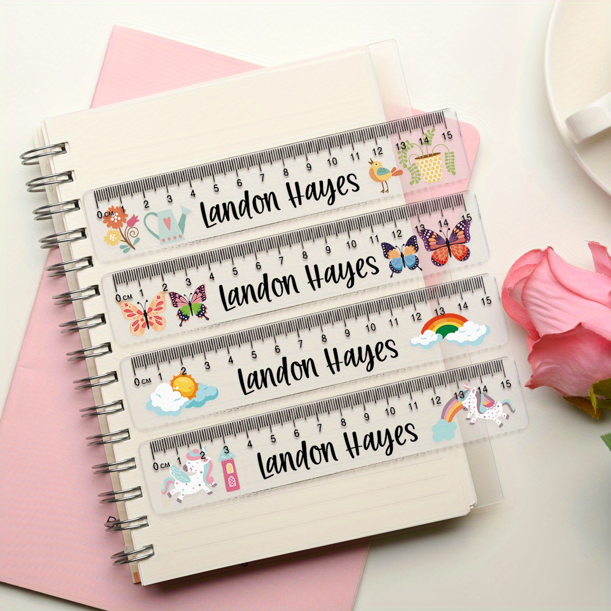 Personalized Plastic Ruler with Custom Name, Birthday Gift