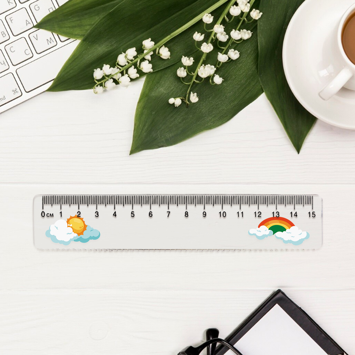 Personalized Plastic Ruler with Custom Name, Birthday Gift