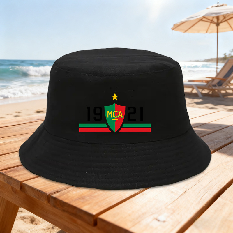 TEMU 1 Chapeau de pêcheur réglable imprimé MCA, Chapeau léger imprimé artisanal pour femmes, Chapeau de pêcheur élégant MCA pour hommes, un cadeau