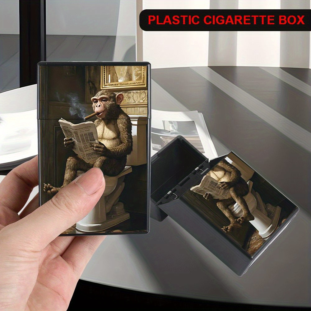 funny cigarette box awakentti Case, Cigarette Box, Funny Santa Claus in The Wooden Barrel Cigarette Dispenser Pop Up, Cigarette Holder Prank Toy Gift for Valentine's Day Gift &Decor (Bald Man) : Health Joke Bang Cigarette