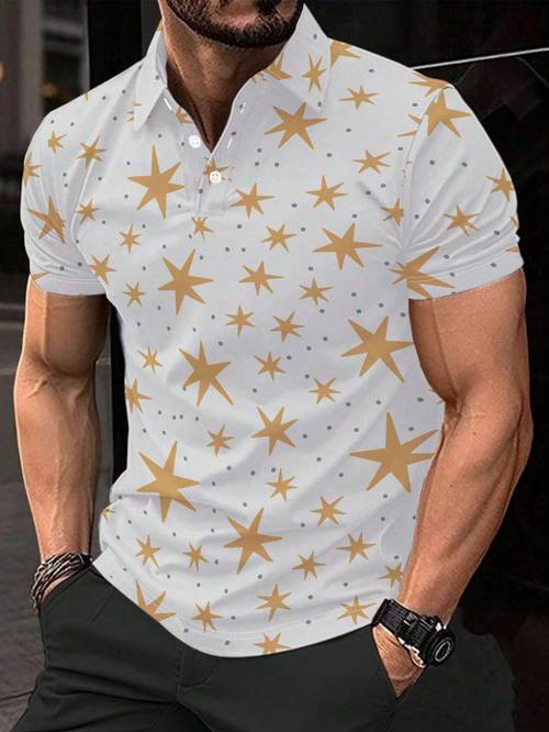 artikel foto kerst print heren shirt met korte mouwen - plat digitaal printpatroon - textuur - modieus en gemakkelijk korte mouwen, knopen, casual shirt, stijlvol en veelzijdig, geschikt voor daten, strandvakantie, perfect cadeau voor mannen