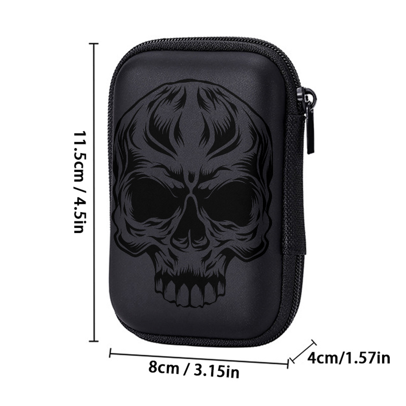 E-shop [Weihnachtsgeschenke] Schwarzschirm-Hartschalen-Organizer aus EVA, 4,3 Zoll, kompakte Aufbewahrungstasche - Robuste, stoßfeste Reise-Tasche mit