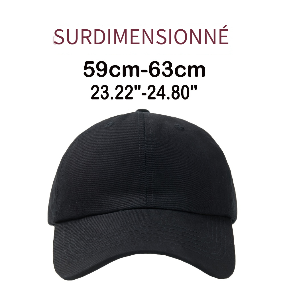 Casquette De Baseball Surdimensionnée En Viscose Respirante Pour Femme - Douce Et Confortable