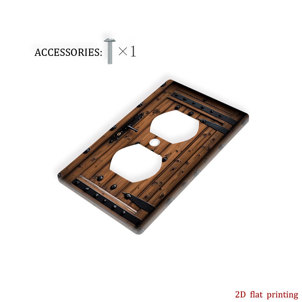 TEMU 1pc Switch Wall Plate, Stylish Pattern, Printed Panel, Home Decor For Bedroom, Kitchen, And Living Room, , Durable, And Safe