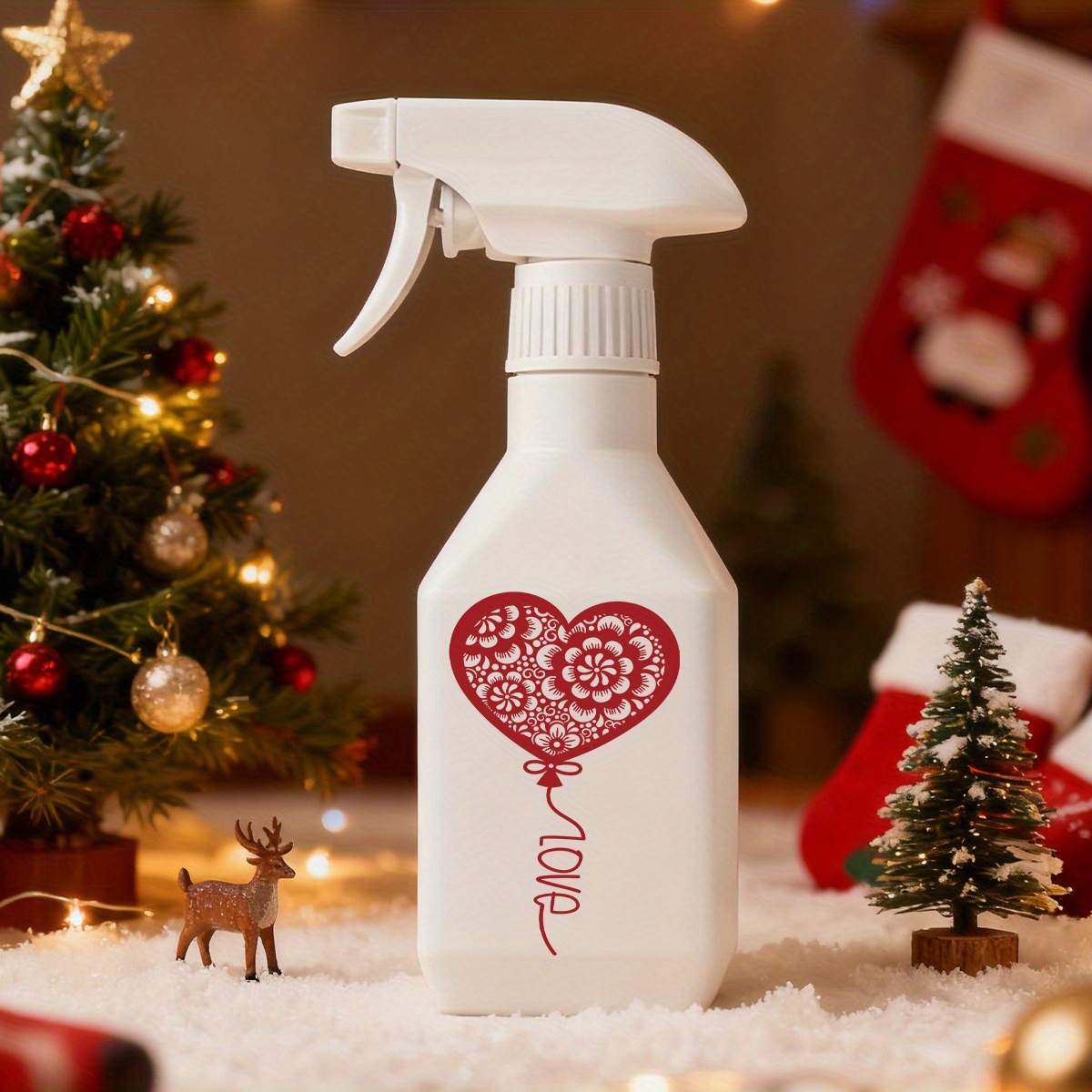 1pc 300ml 10 6oz romantic valentines day theme watering can multi functional sprayer for plant watering and household cleaning   decor and gift for christmas new years valentines day and other holidays Product details 0