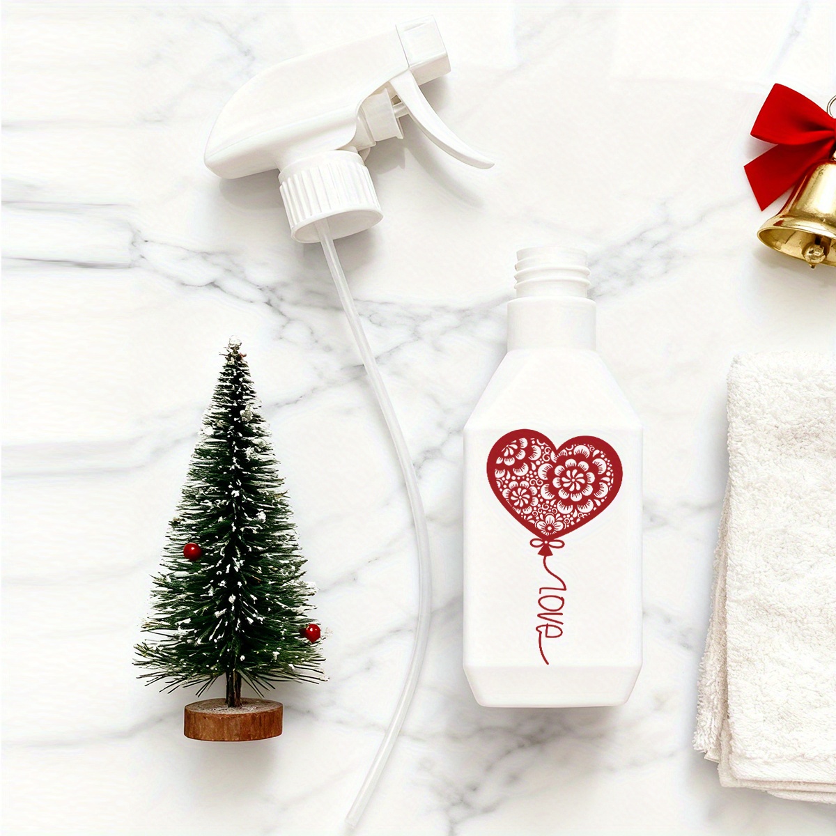 1pc 300ml 10 6oz romantic valentines day theme watering can multi functional sprayer for plant watering and household cleaning   decor and gift for christmas new years valentines day and other holidays Product details 6