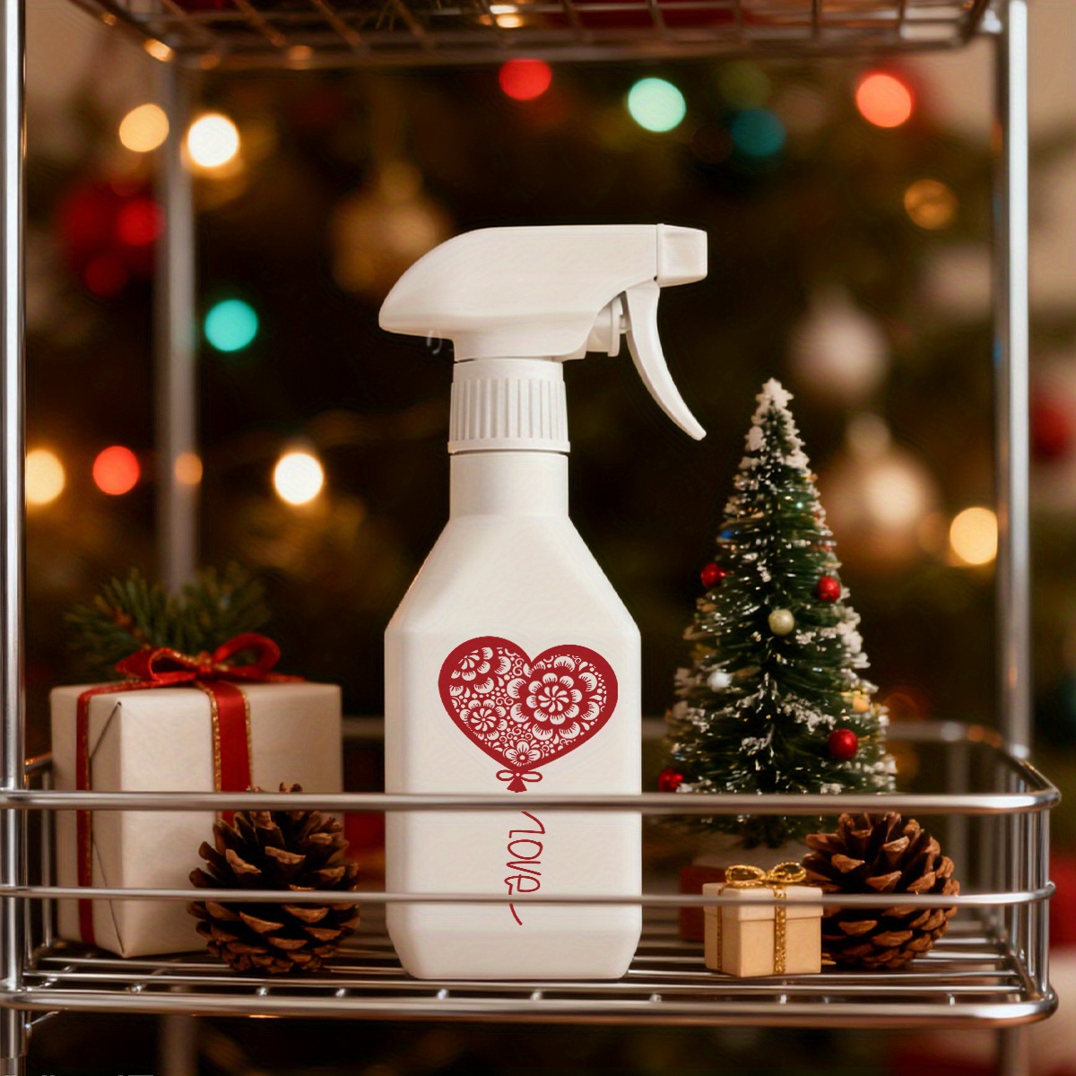 1pc 300ml 10 6oz romantic valentines day theme watering can multi functional sprayer for plant watering and household cleaning   decor and gift for christmas new years valentines day and other holidays Product details 5