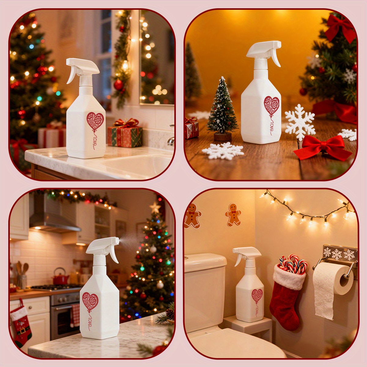 1pc 300ml 10 6oz romantic valentines day theme watering can multi functional sprayer for plant watering and household cleaning   decor and gift for christmas new years valentines day and other holidays Product details 9