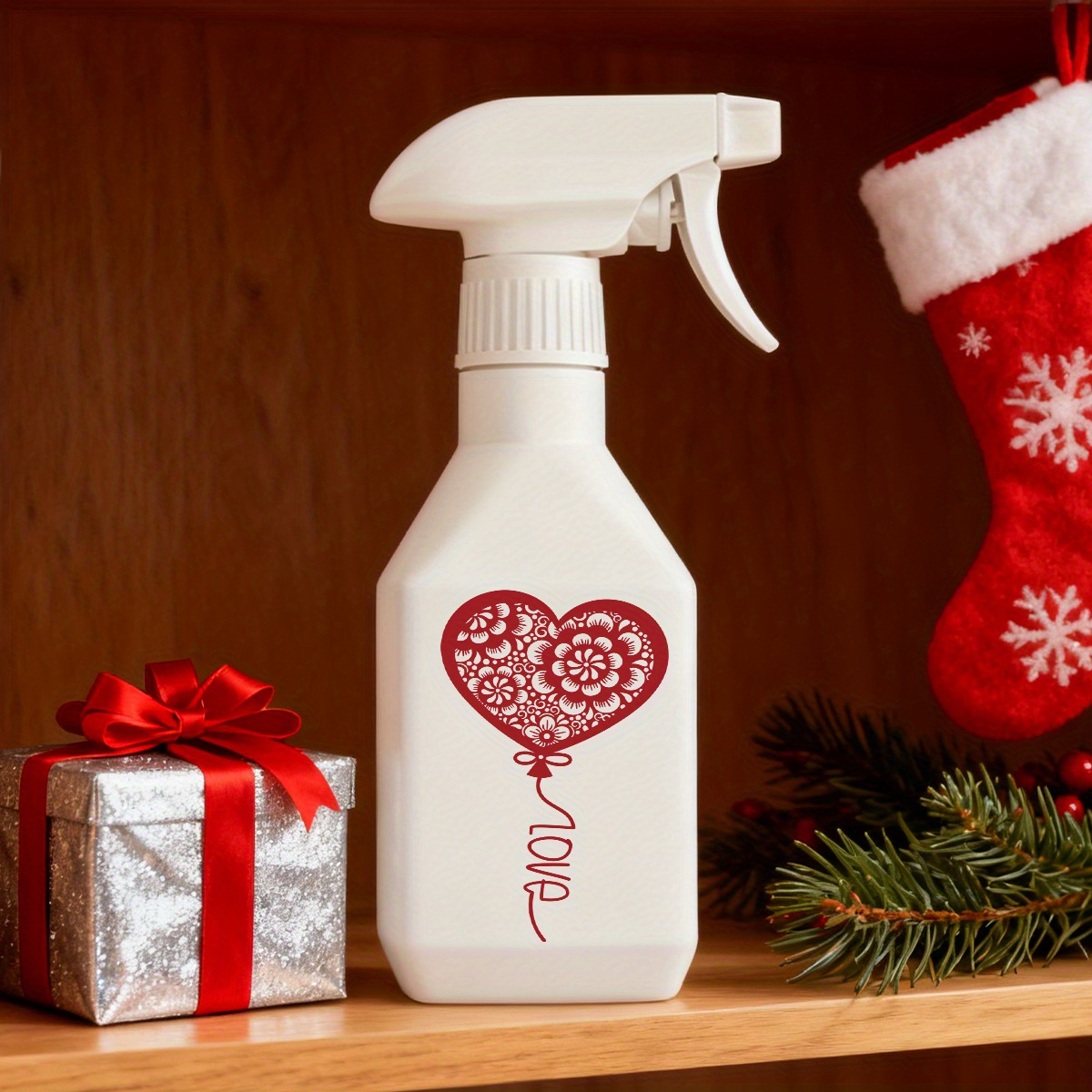 1pc 300ml 10 6oz romantic valentines day theme watering can multi functional sprayer for plant watering and household cleaning   decor and gift for christmas new years valentines day and other holidays Product details 1