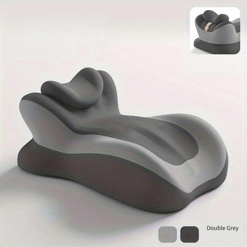 oreiller de corps multifonctionnel | support de tête réglable,   ergonomique, zones de massage scientifiques, violet, fermeté moyenne, housse en polyester Détails du produit 0