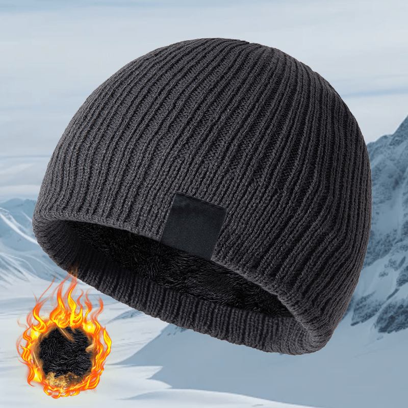 TEMU Cappello caldo invernale unisex con logo auto, cappello da sci, cappello da pesca, cappello da , cappello corto in maglia in pile antivento, per