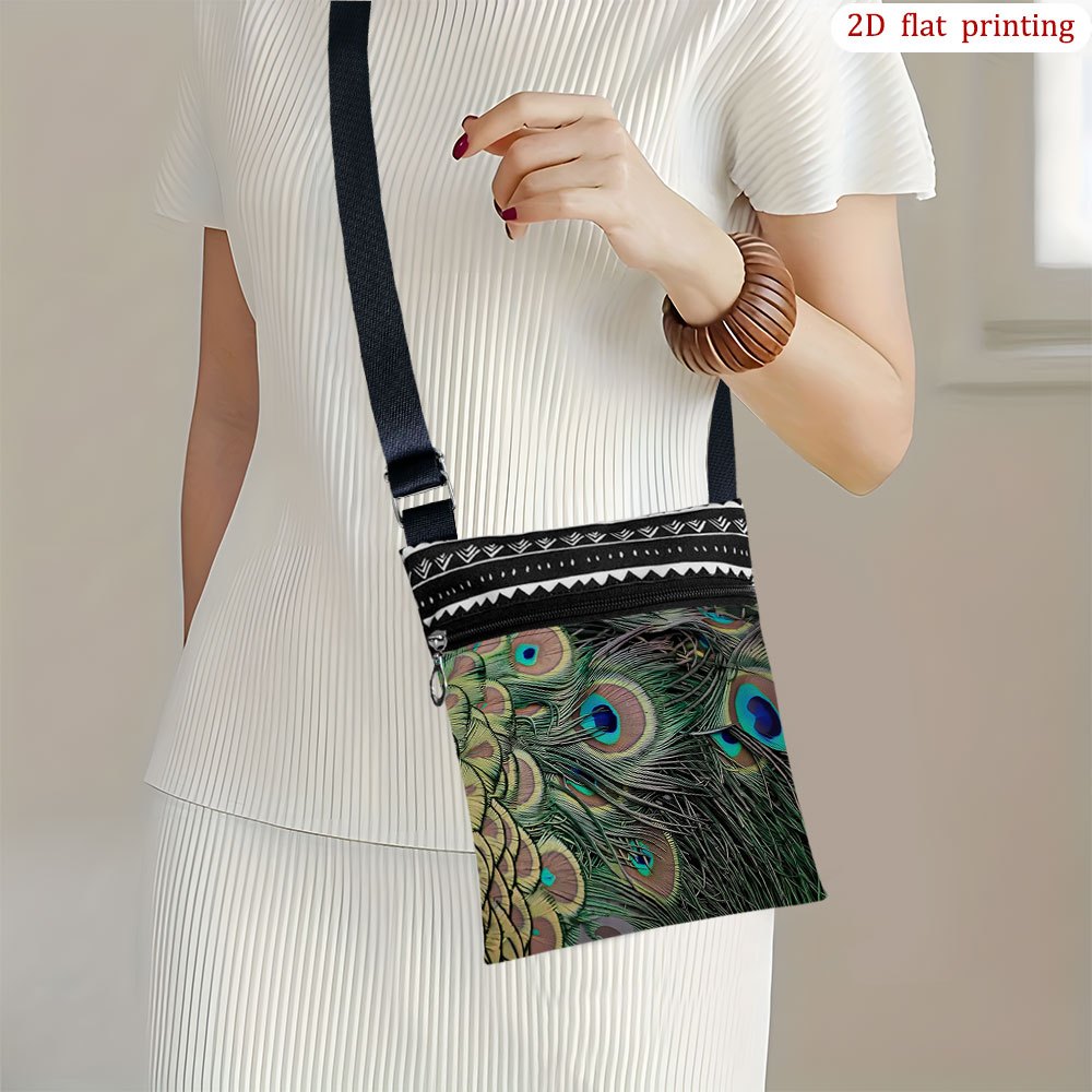 TEMU 1pc [2d Flat Printing] Crossbody Bag With Design For Everyday Use, Bright And Sturdy, Ideal As A Small Gift For Birthday Parties, Perfect For