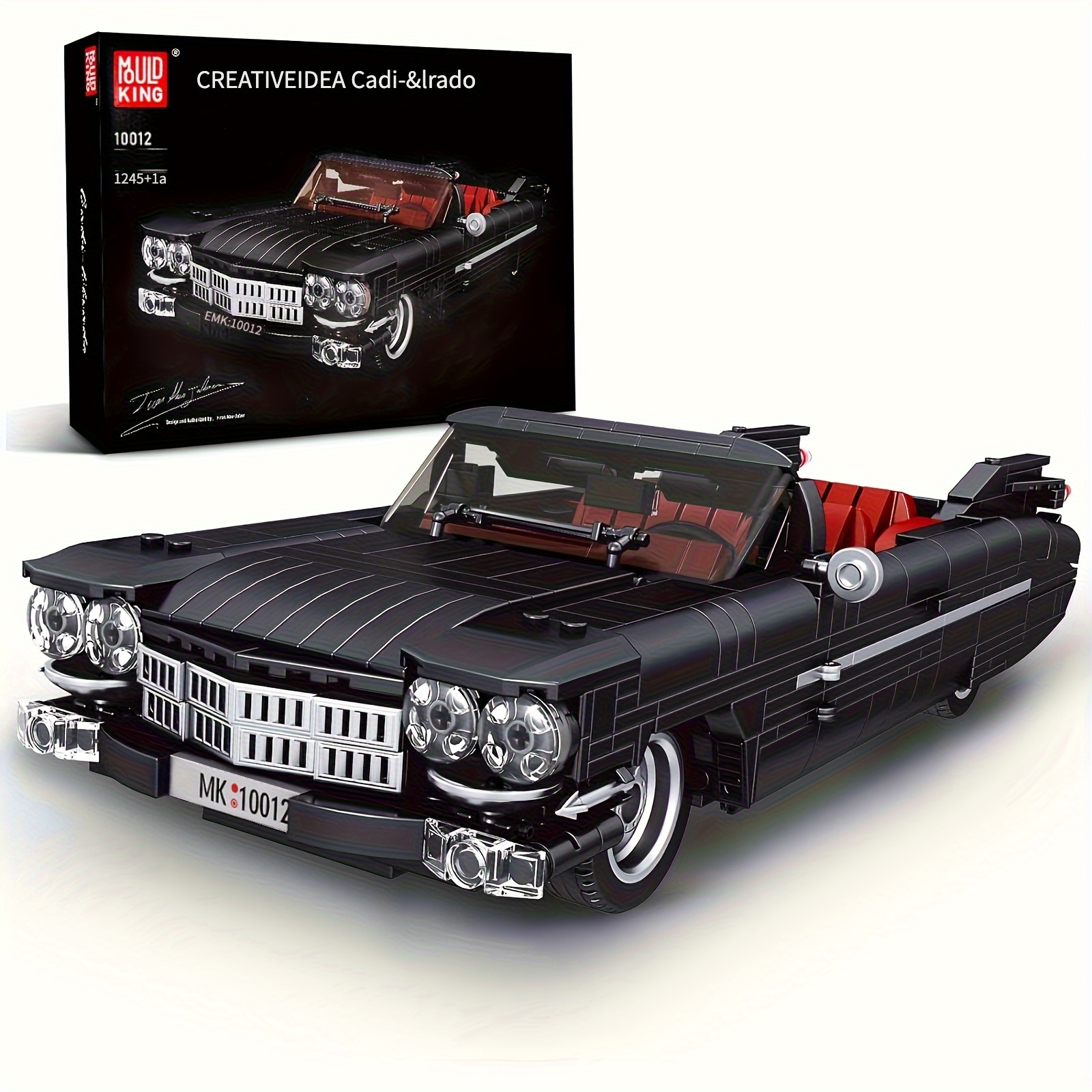 Vintage Classic Car Building Blocks (1245pcs) - Diy Assembly Toy, Pull Back Function, Moc Kit For, Collectible Ornament, Birthday/christmas Gift