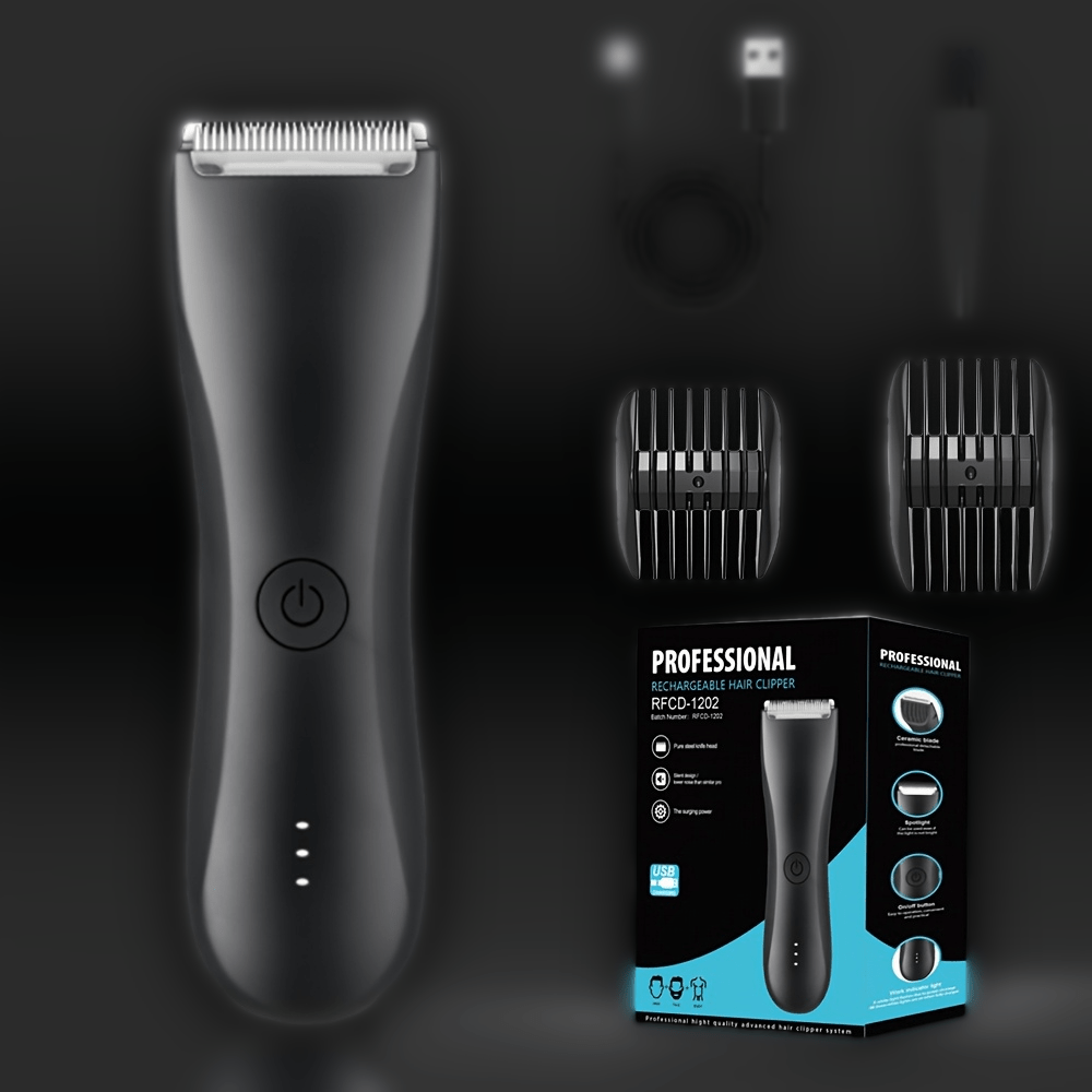 TEMU Multifunctional Men And Women's Body Hair Trimmer, Public Hair Trimming Ball, Men's Groin Safety, Electric Ball Shaver, Rechargeable, Women's