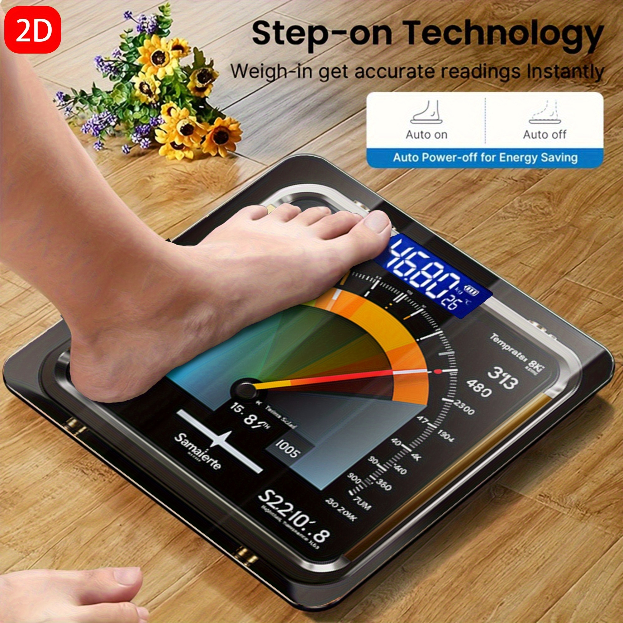 digital body weight scale with   technology thick tempered glass led bathroom scale digital scale gift   scale