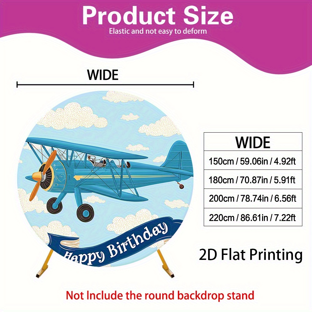 Birthday Biplane Flight Design Banner