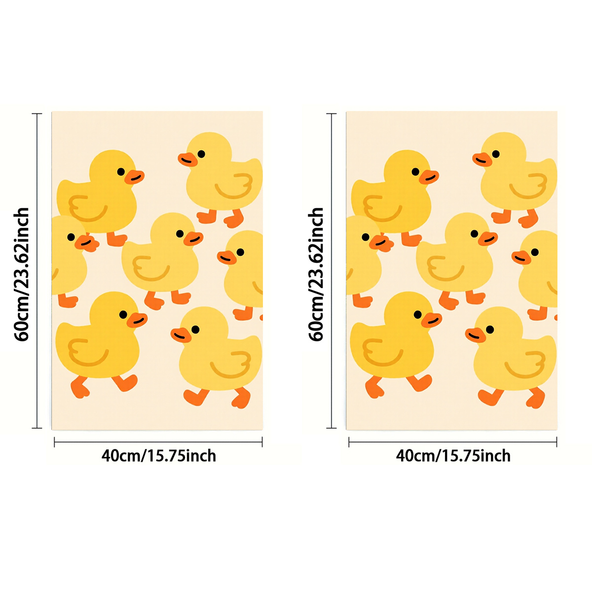 TEMU 1pc Or 2pcs, Towel, Single-sided Print, Rectangular 40 X 60cm, Cartoon Duck 2d Pattern, Soft Comfortable Durable Sweat-absorbing Quick-drying