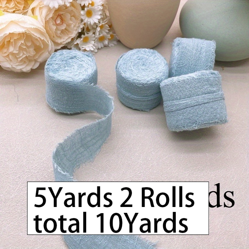 TEMU 2 Rollos de Cinta Deshilachada de 38 mm con , Rasgada a , , ¡ Producto de ! Estilo Pascua y , Decoración de para Estacionales y de Cintas para