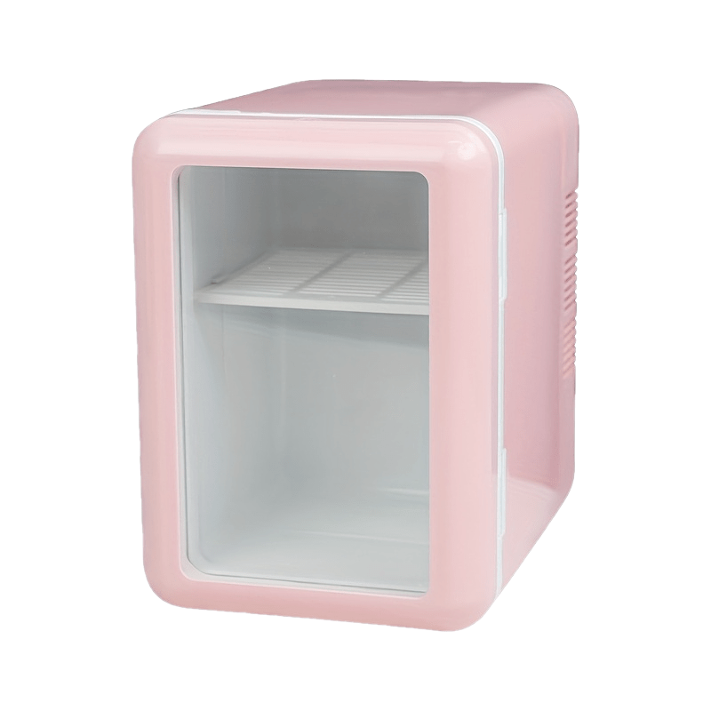 6l transparent   mini fridge   content 5 c 35 c adjustable cooler type c power bank powered put   keeping boxes   28db suitable for pantry travel outdoor picnics kitchen organization white pink